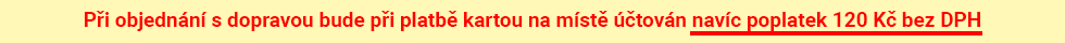 Polatek 120Kč za platbu kartou